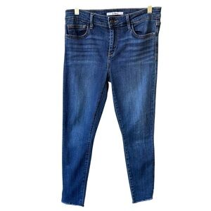 Sam Edelman Jeans Pants The Kitten Mid Rise Skinny Ankle Medium Wash Denim Sz 28